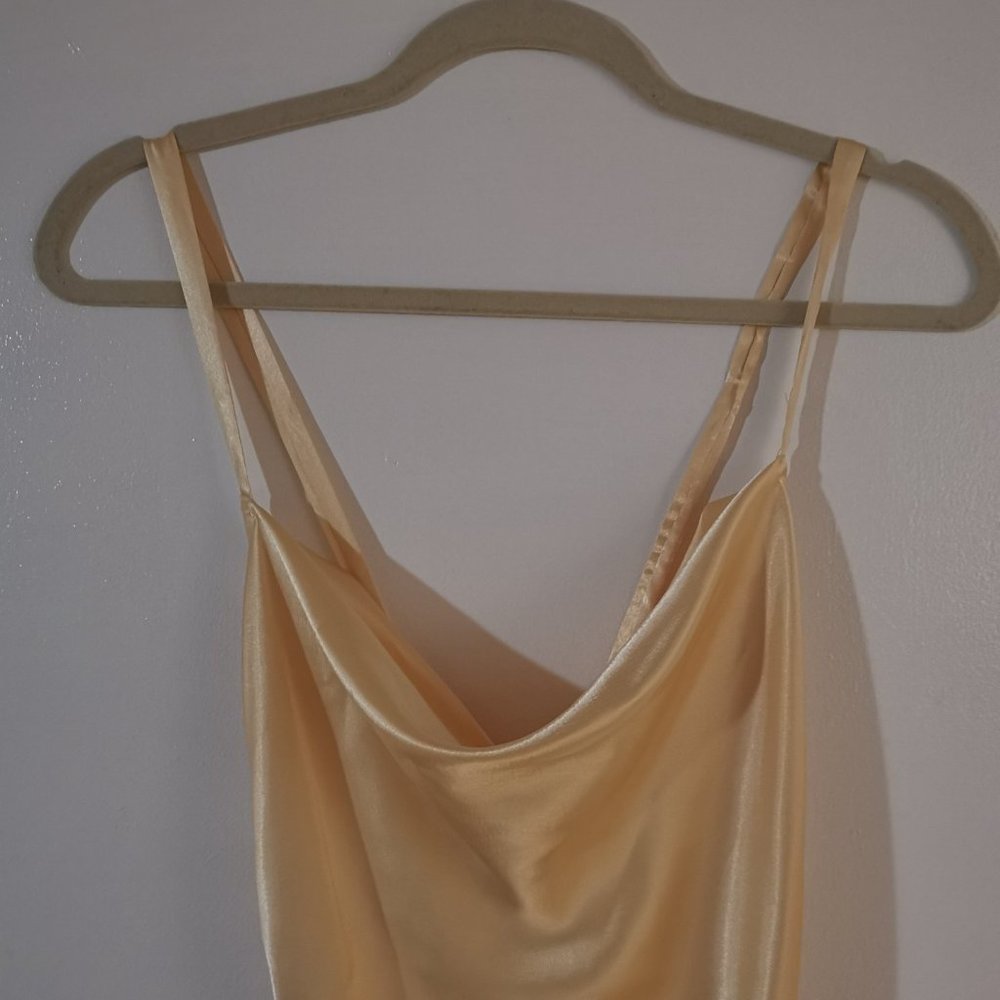 Vintage Yellow Slip Dress - Picture 4 of 6